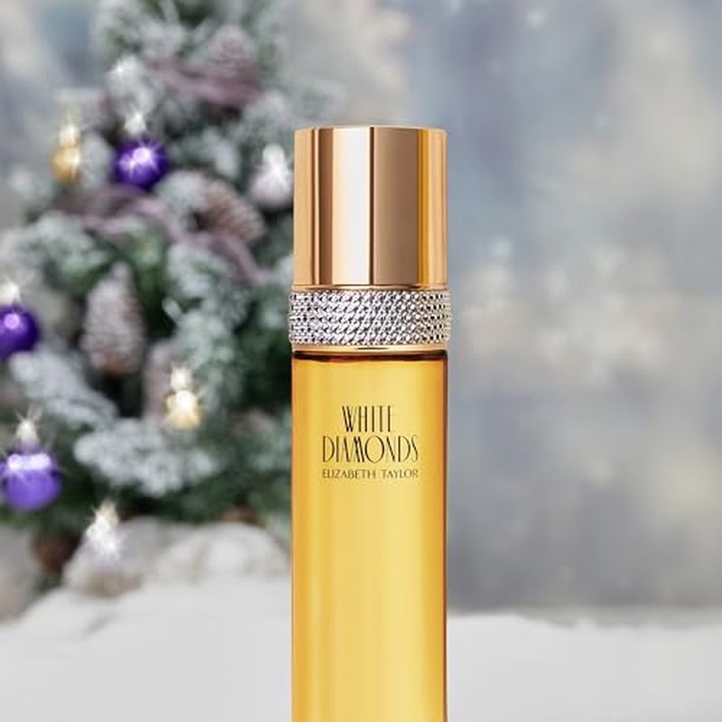 Elizabeth Taylor White Diamonds Eau de Toilette Set for Women, Moisturizing Body Shower Gel, Body Cream, Floral Scent, Spray Spray, Women's Fragrance, Based on Invigorating Notes