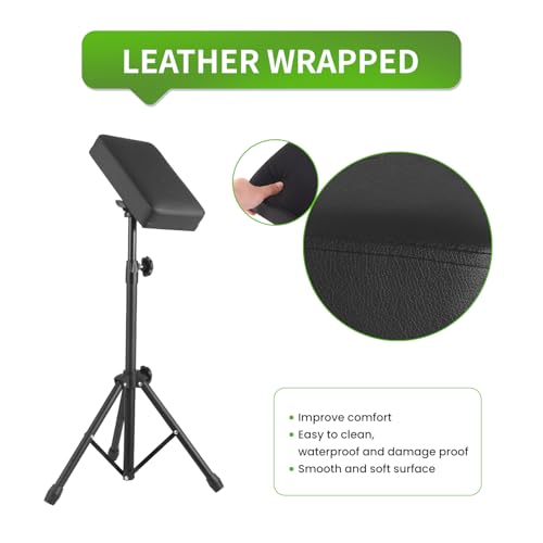 Bambooshoot Tattoo Armrest Stand Tripod, Tattoo Adjustable Armrest Portable Tattoo Arm Rest, Durable Tattoo Arm Rest Tripod, Adjustable Height and Tilt, For Studio Salon Tattoo Supplies