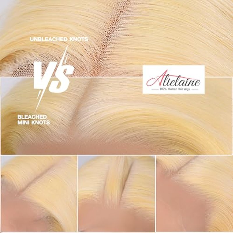 613 13x6 Lace Front Wig Human Hair Transparent Lace Body Wave Blonde Lace Front Wigs Human Hair 613 HD Lace Frontal Wig 200% Density Blonde Wig (22 Inch, 613 13x6 Body Wave Wigs)