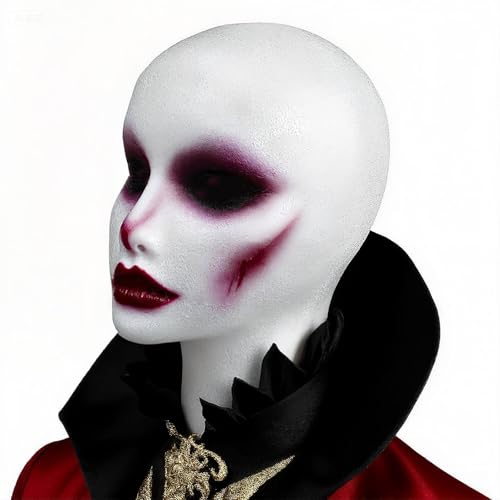 12" 3 Pcs Foam Wig Head - Tall Female Foam Mannequin Wig Stand and Holder for Style, Model And Display Hair, Hats and Hairpieces, Mask - for Home, Salon and Travel