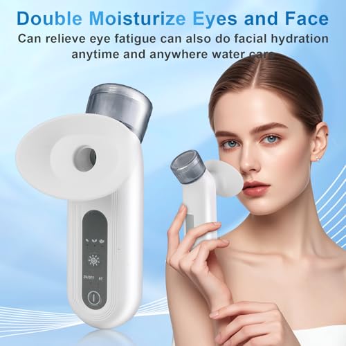 Portable Eye Steamer for Dry Eye Relief - Heated Mist Sprayer | Moisturizing Eye Treatment & Therapy | Mini Eye Care Solution for Soothing Relief