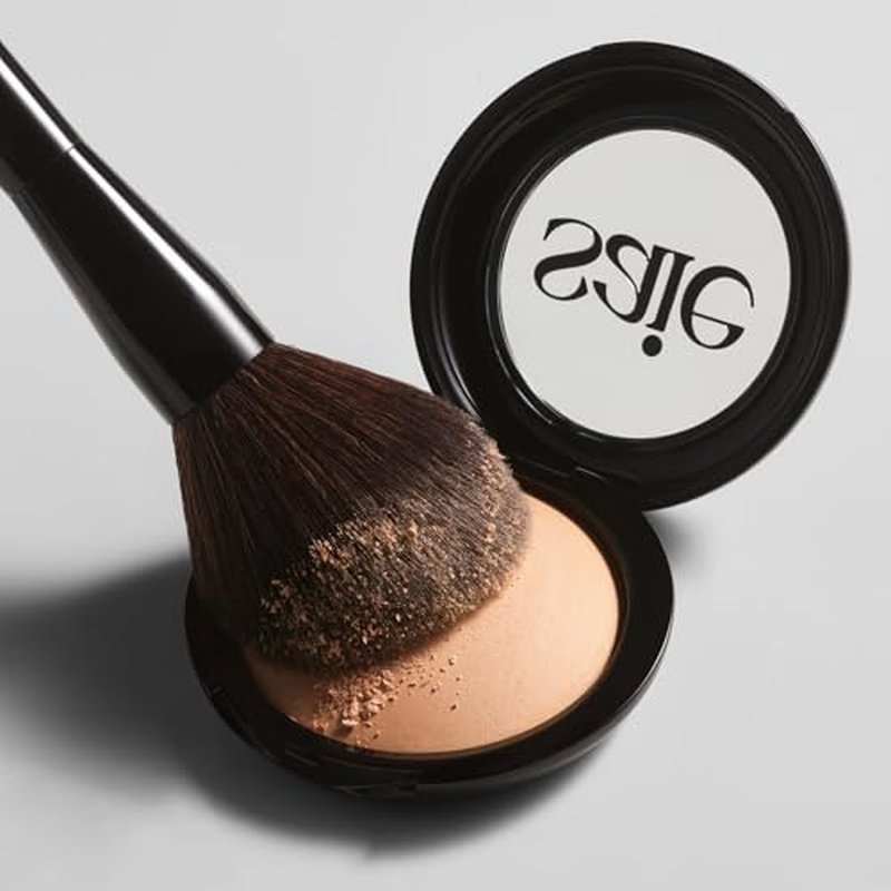 Saie All-Over Powder Makeup Brush - Fluffy Tapered Powder Brush for All-Over Application & Effortless Product Pickup - Made with Ultra-Soft, Cruelty-Free & Vegan Bristles (1 Count)