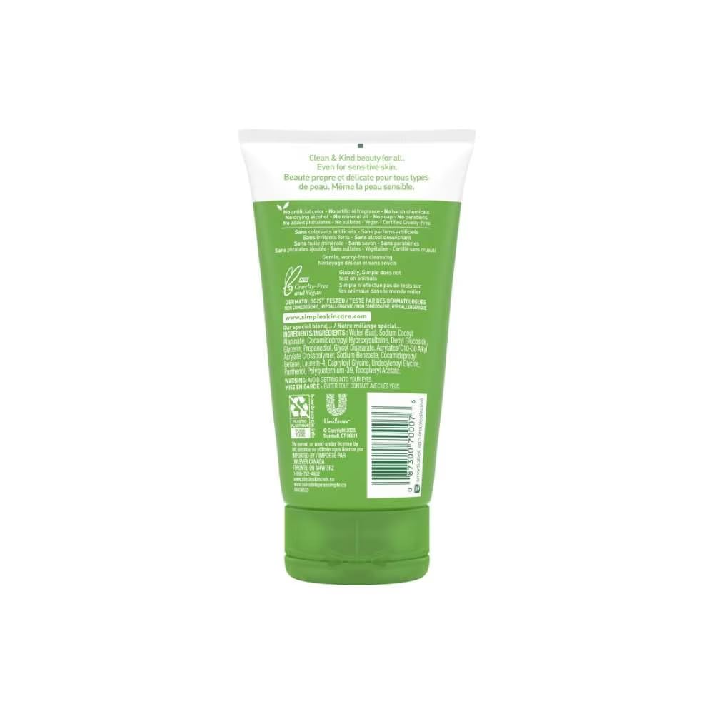 Simple Kind to Skin Moisturising Facial Wash (150ml) - Pack of 6