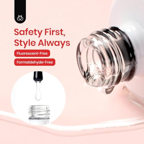 Beetles Extra Glossy Gel Top Coat - 15ml Clear Glossy No Wipe Top Coat Gel Nail Polish High Shine Long Lasting Nail Surface Protection Manicure Winter Nail Gifts for Women