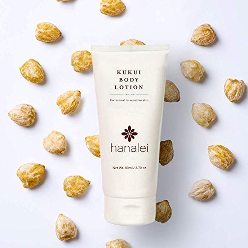 Hanalei Cruelty-Free Kukui Oil Body Lotion ? Paraben-Free, Dye-Free Moisturizer with Kukui Nut Oil, Shea Butter & Jojoba for Hydrated, Soft, Nourished Skin ? Travel-Friendly Size 80 ml
