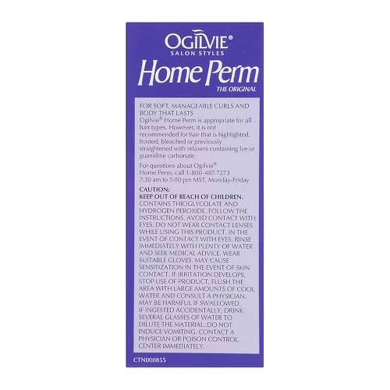 Ogilvie Salon Styles Home Perm The Original - For Color Treated, Thin, or Delicate Hair - 4 pc