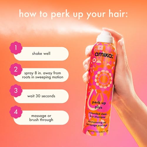 amika perk up plus extended clean dry shampoo