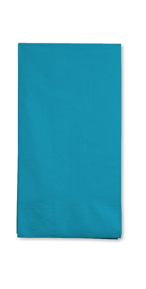 Creative Converting 16-Count Touch of Color 3-Ply Paper Guest Napkin, Turquoise