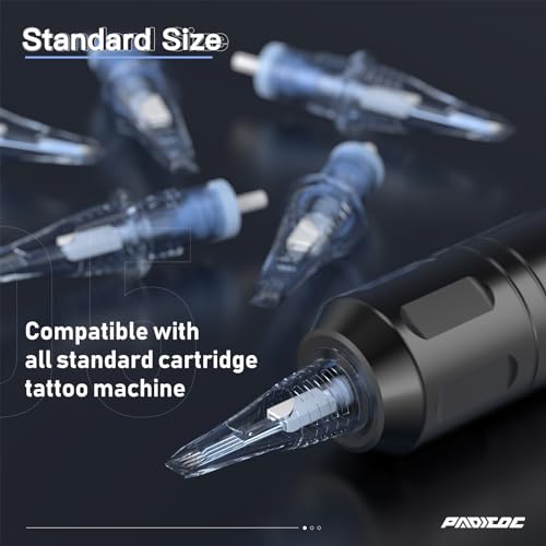 Padieoe Tattoo Cartridge Needles, 20pcs 9RL Tattoo Needles Cartridge Standard Tattoo Cartridge Needles Round Liner Tattoo Needle for Tattoo Machine Pen (1209RL)