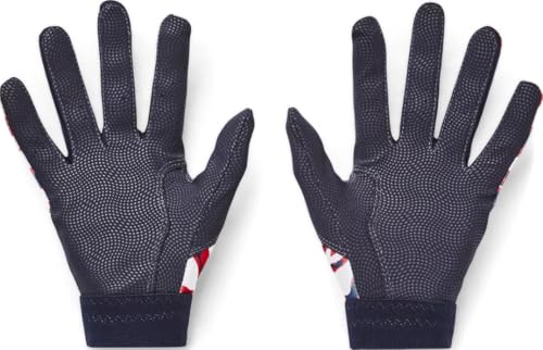 Under Armour Boys Youth Clean Up Culture Baseball Gloves, (410) Midnight Navy / / Metallic Gold, Small