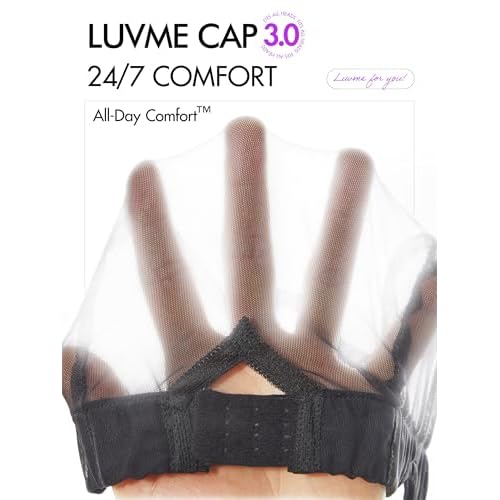 LUVME HAIR 100% Human Hair Wigs Loose Wave Glueless Lace Front 12 Inches, Pre Cut Plucked Hd Lace Short Wig Ready To Go Natural Color Straight Bleached Knots Side Part Black Wigs