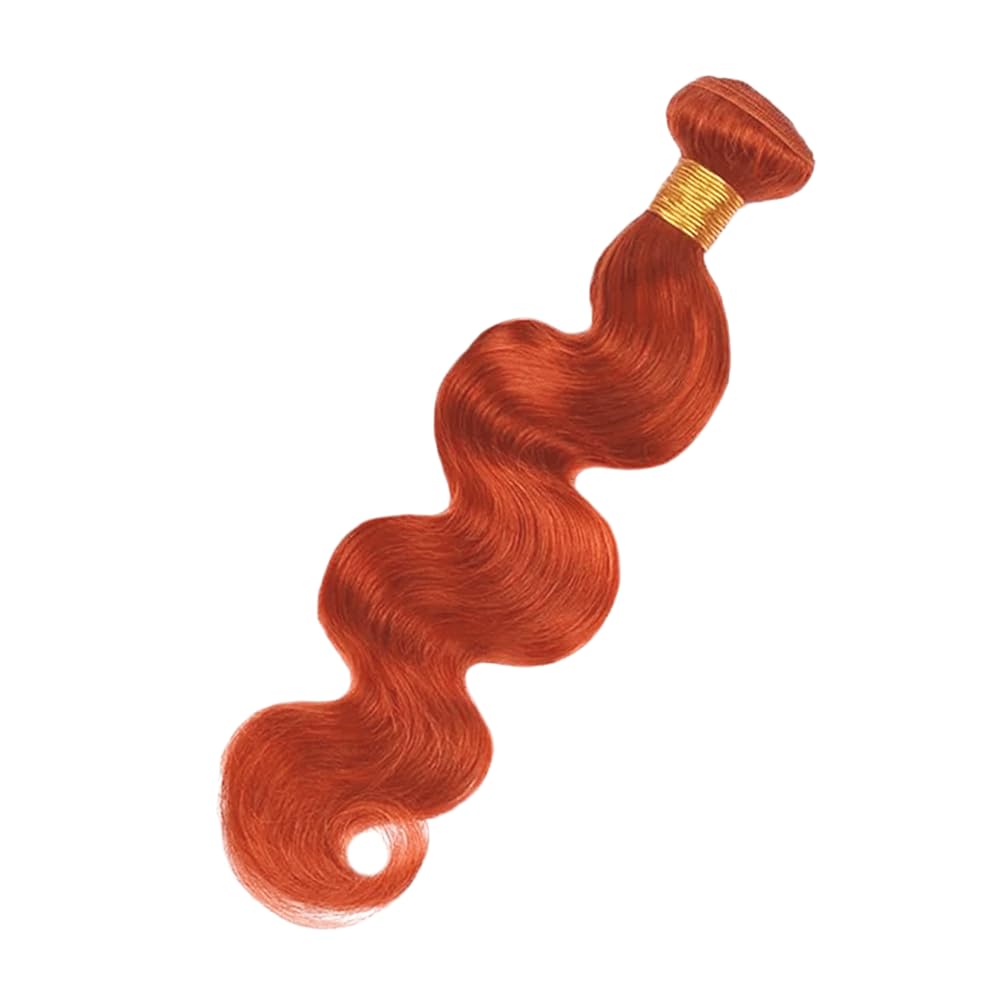 Curly Human Hair Bundle | Ginger Orange 350 Color | 24 Inch Brazilian Virgin Hair - 100g