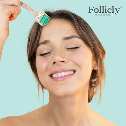 Derma Roller for Women ? Professional Microneedling Tool for Hair, Skin & Face ? 192 Authentic Titanium Microneedles ? Premium At Home Beauty Care ? Includes Free Protective Storage Case