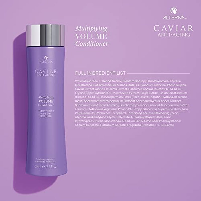 Alterna Haircare CAVIAR Anti-Aging Multiplying Volume Shampoo and Conditioner 16.5 oz | For Fine, Thin Hair | Create Instant Volume and Thickness | Sulfate Free