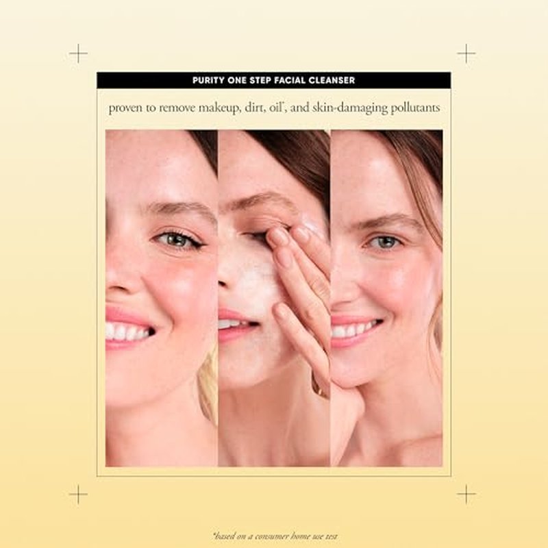 philosophy purity made simple one-step facial cleanser- with meadowfoam seed oil gently cleanses & melts away dirt, oil & stubborn makeup paraben-free face wash