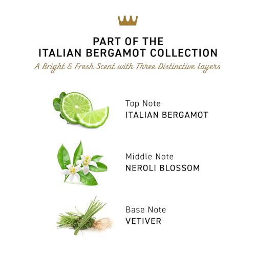 Cremo Italian Bergamot Aluminum Free Deodorant for Men, 48-hour Long Lasting Odor Protection, 2.65oz