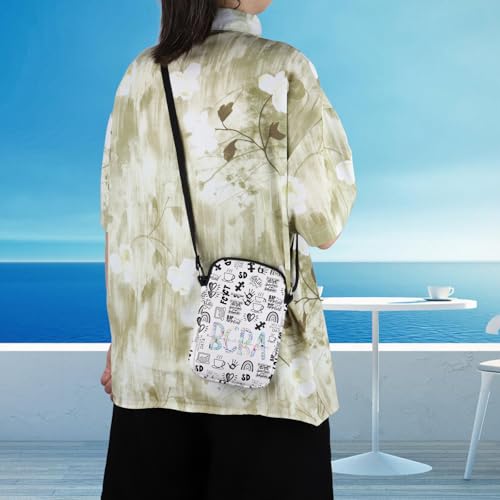 WCGCKO Behavior Therapist Gift Certified Behavior Analyst Gift BCBA Crossbody Purses Bag Messenger Bag For Women (BCBA boa CR)