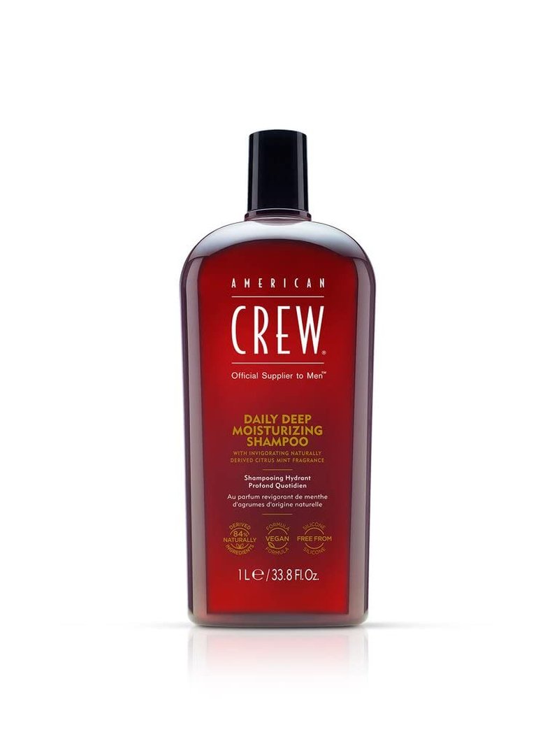American Crew Men's Shampoo, Moisturizing Shampoo for Oily Hair, 33.8 Fl Oz