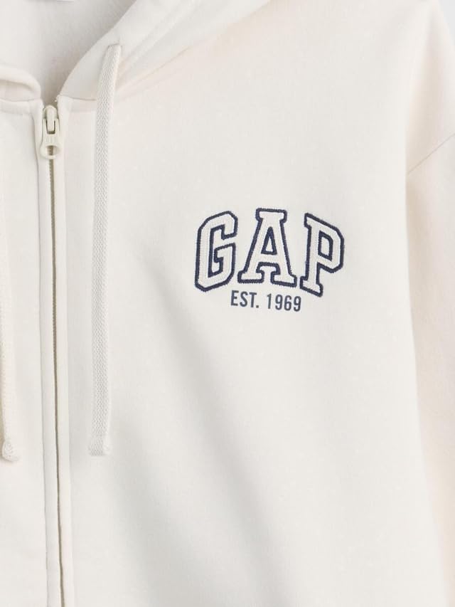 GAP Women's Hooded Logo Full Zip Jacket - Stylish & Comfortable Outerwear