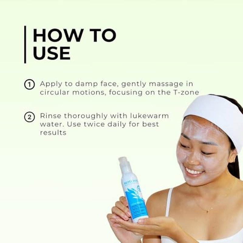 Repechage T-Zone Balance Cleansing Complex For Combination Skin - Hydrating Daily Facial Cleanser with Squalane, Helps Minimize Pores, Balancing Face Wash for Oily, Combination Skin, Soap-Free, 6 oz.