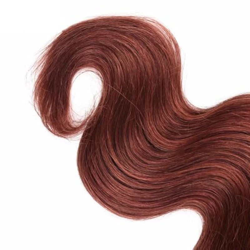 Color 33 Bundles Human Hair Reddish Brown Body Wave Human Hair Bundles Copper Red Bundles Human Hair 3 Bundles 8 8 8 Inch Brown Body Wave Bundleshair Weave