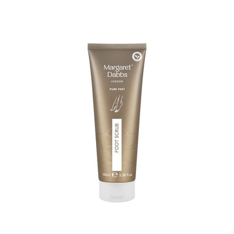 Margaret Dabbs London Pure Natural Foot Scrub Removes Dry and Flaky Skin with Buriti and Jojoba Oil 100ml