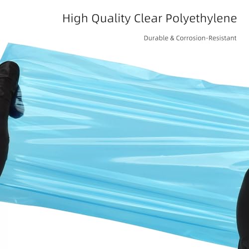 Tattoo Wash Bottle Bag 250 pcs Disposable Tattoo Squeeze Bottle Bags 9.86 inch X 5.91 inch Universal Transparent Protective Cover For Tattoo Bottles Machine Gun Accessories, Kits and Supplies Blue