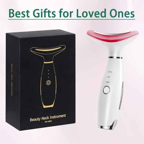 7 Color True Beauty Glow Facial Massager, Red-Light-Therapy Wand for Facial Skin Care, Vibrating Massager for Face and Neck, Galvanic Facial Machine, Lymphatic Drainage Massager Face