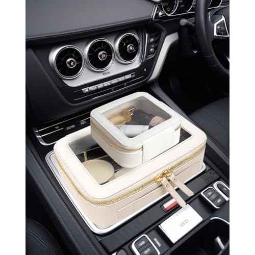 Clear Makeup Bag Set, Travel Makeup Case Clear Cosmetic Travel Bag Small Makeup Organizer Mini Make Up Pouch for Purse Waterproof Toiletry Bag Portable Car Essentials Car Organizer