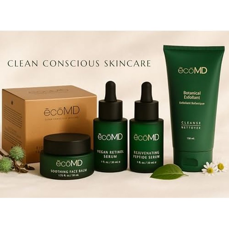 Vegan Retinol Serum, 1 fl oz, Gentle Anti-Aging Face Serum with Bakuchiol for Sensitive Skin, Natural Botanical Formula