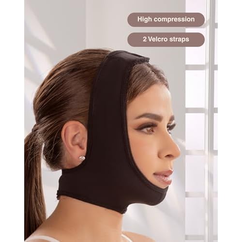 SHAPE CONCEPT Mentonera 318 Powernet Chin Strap for Sleeping Double Chin Reducer High Compression Face Lift Support