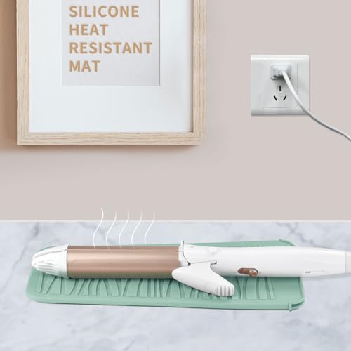 Silicone Heat Resistant Travel Mat Pouch for Hair Straighteners, Curling Wands, Flat Irons, and Styling Tools