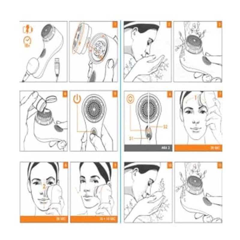 Clarisonic Mia 2 Facial Cleansing System, 2 Speed Settings, Sensitive Brush Head (Pink)