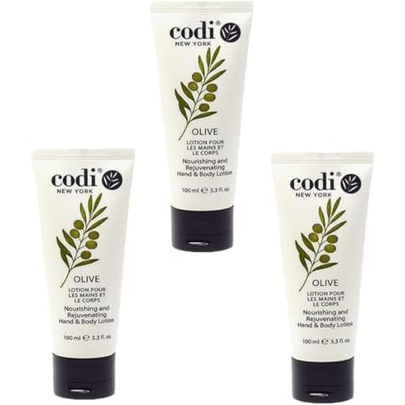 Beauty Codi Olive Lotion nourishing and rejuvenating HAND & BODY LOTION 3.3 oz - 3 Pack