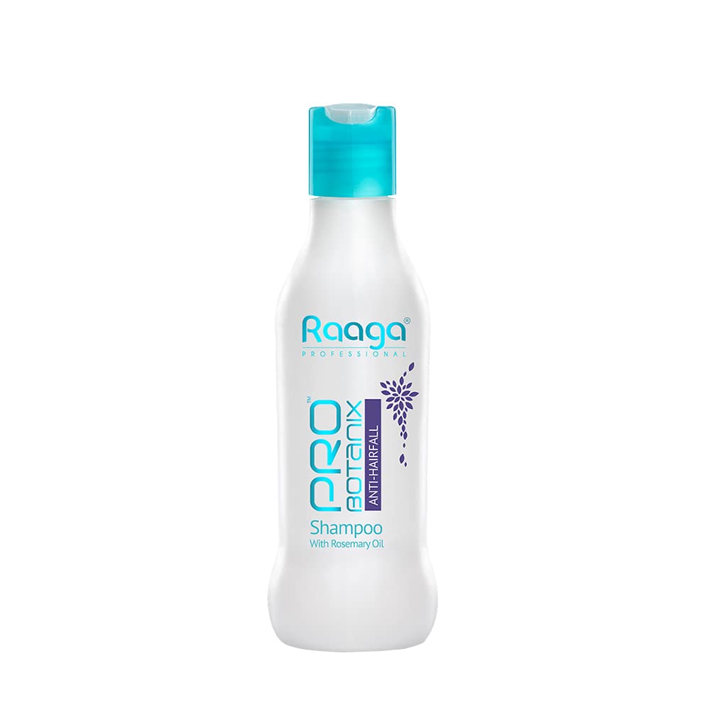 Raaga Professional Anti Hair Fall Shampoo | Strengthening Shampoo with Rosemary Oil | Reduces Hair Thinning & Breakage | Nourishes Scalp & Strengthens Hair | 6.76 Fl Oz (200ml)