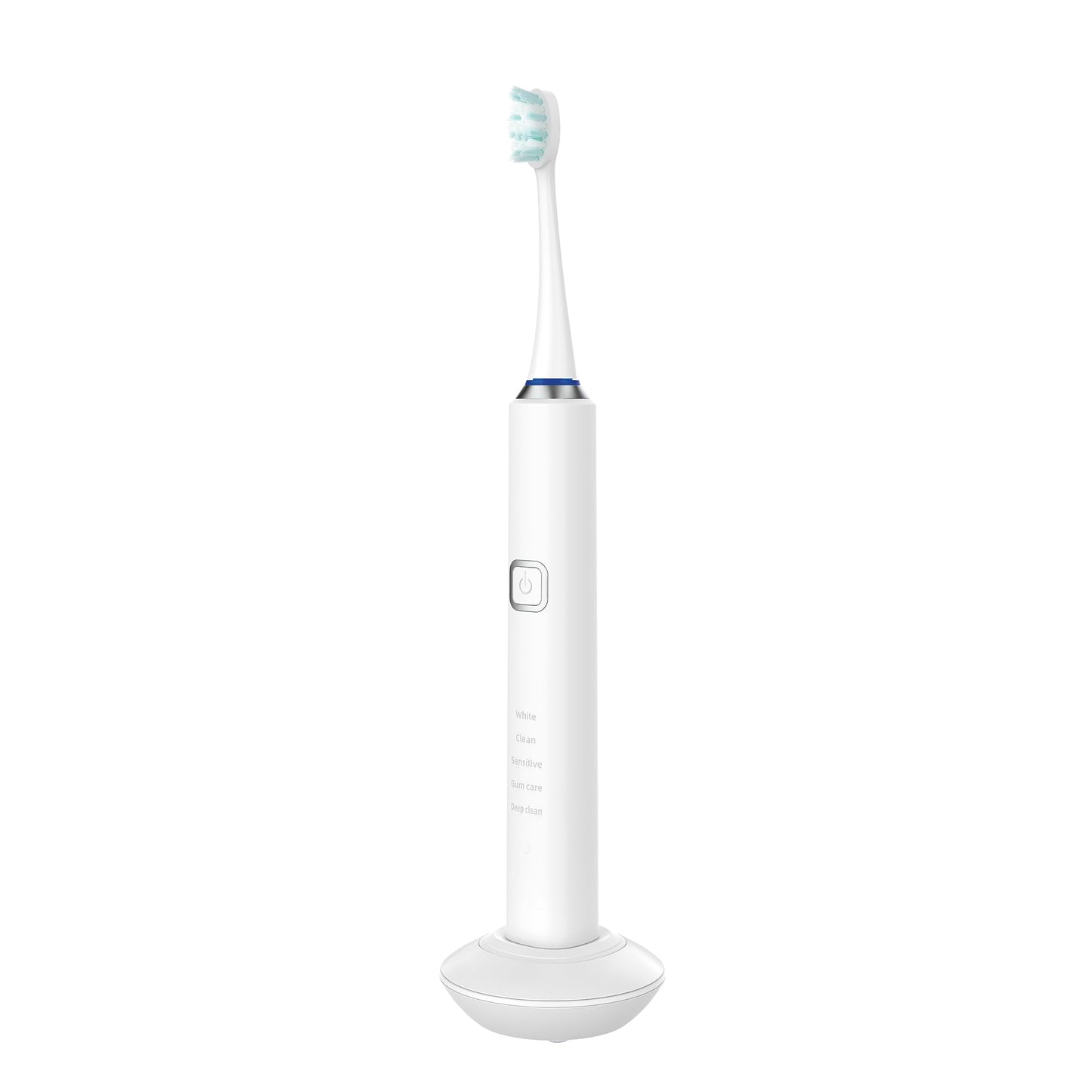Miracle Smile Sonic Toothbrush, 40,000 VPM Electric Toothbrush with 5 Cleaning Modes, Includes 6 Brush Heads, USB Dock & Travel Case, Cordless, Water Resistant Rechargeable Toothbrush