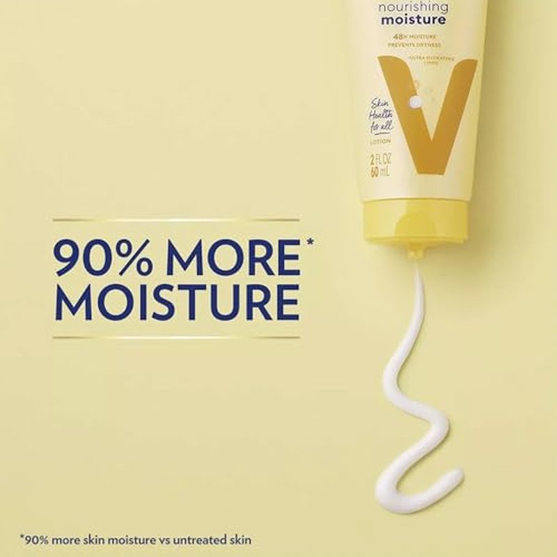 Vaseline Lotion, Intensive Care Nourishing Moisture 2-Pack ? Moisturizer with Oat Extract + Ultra-Hydrating Lipids for Healing Extremely Dry Skin, 2 Oz Ea