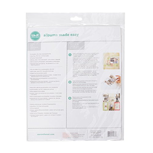 We R Memory Keepers Scrapbooking 8.5x11 Page Protectors, 10 Pack, Non-Glare, Compatible with Standard 8.5x11 3 Ring Albums, Perfect for Scrapbooking, Document Storage and More