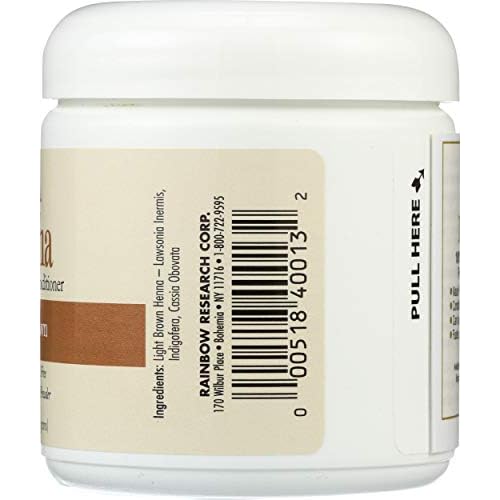 Rainbow Research Henna Hair Color and Conditioner Persian Light Brown, 4 Ounce