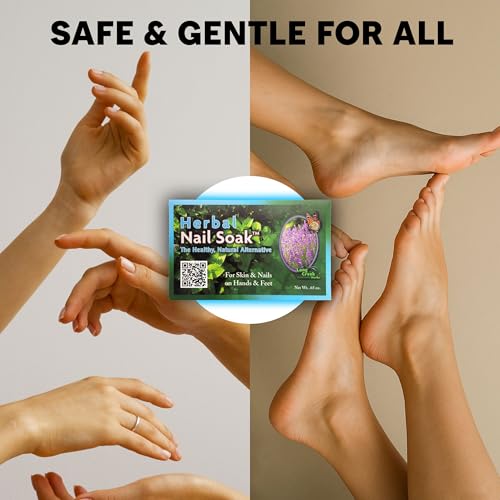 Nail Soak - 100% Natural Hand and Foot Soak for Ugly Nails and Dry Skin - Herbal Eucalyptus Peppermint Blend