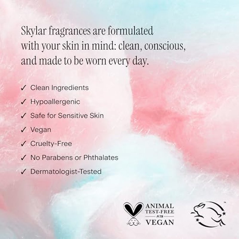 Skylar Boardwalk Delight Eau de Parfum - Hypoallergenic & Clean Perfume for Women & Men, Vegan & Safe for Sensitive Skin - Notes of Cotton Candy, Vanilla & Coconut Milk - 50mL /1.7 Fl oz