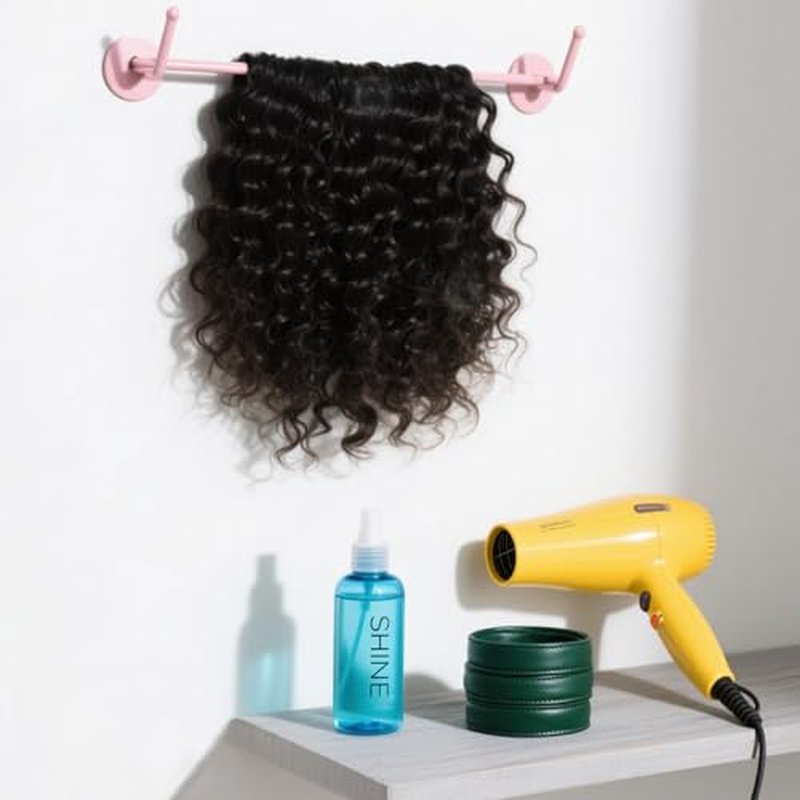 Savasana 12A Human Hair Bundles 16 18 20 Inch 3 Deep Wave Bundles, 100% Unprocessed Brazilian Virgin Human Hair Raw Hair Quick Weave Installation Real Human Hair for Women Natural Black