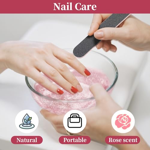 Manicure Spa Balls 8oz -Rose Soak Balls Moisturizing Tablets Cuticle Soften Bombas Efervescentes Para Pedicure Spa Nail Supplies Tools for Hand Soak Pedicure Soak Nail Care Nail Salon£¨80count£©