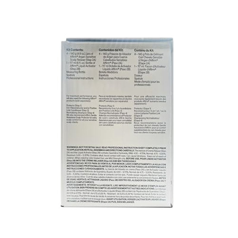 Argan Sensitive Scalp Relaxer - Alisador de Argan - 4 Single Applications