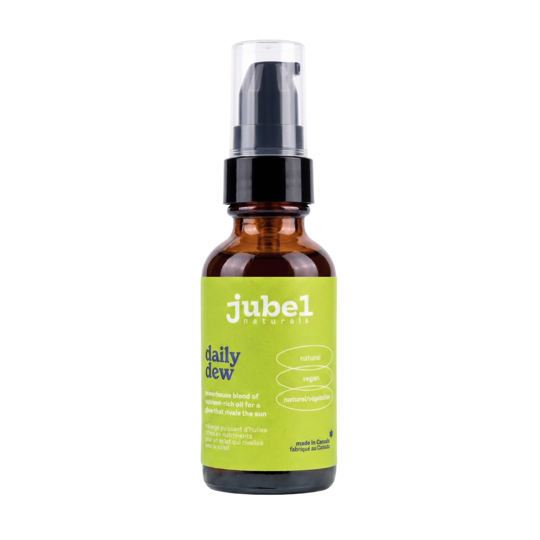 Jubel Naturals Facial Oil Blend with Rosehip Oil + Vitamin E + Primrose Oil + Grapeseed, Face Moisturizer to Prevent Wrinkles, Face Serum, 100% Natural Skin Care, Vegan, 1 fl.oz | 30ml