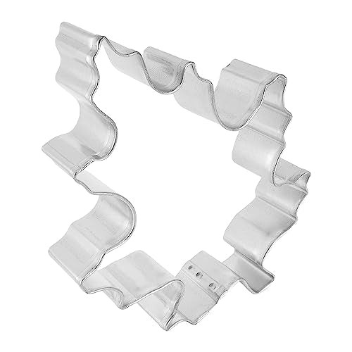 R&M Oak Leaf 5" Tinplated Cookie Cutter- Baking Tool for Cookies, Fondant & Crafts