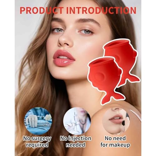 Lip Suction Plumper, Soft Silicone Fish Plumping Device Tool for Fuller Thicker Mouth Fastly Lips
