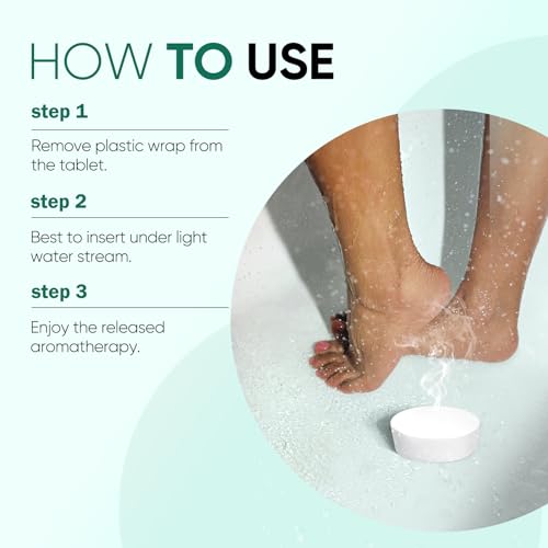 Shower Steamers Aromatherapy, 18-Pack Shower Bombs, Long-Lasting Shower Tablets Essential Oil Stress Relief and Relaxation Bath Gifts for Women and Men (Eucalyptus & Menthol)