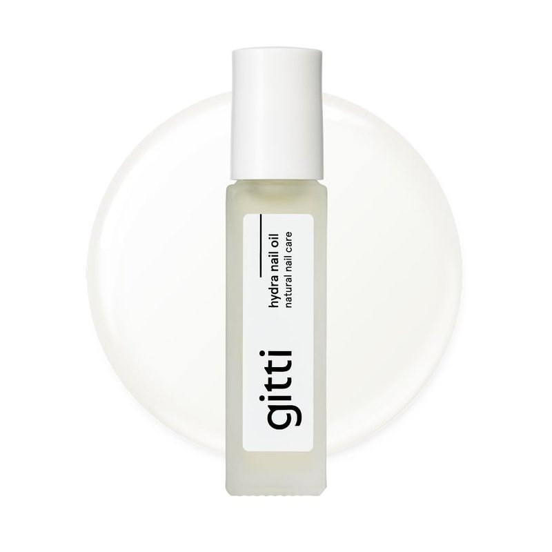 gitti Hydra Nail Oil I Natural Nail Care, Non-Toxic, 99.4% Natural Origin, 30-Free, Plant-based, Cruelty-Free, Nourish and Soothes Nails and Cuticles, Roll-on Applicator, 0.24 Fl Oz