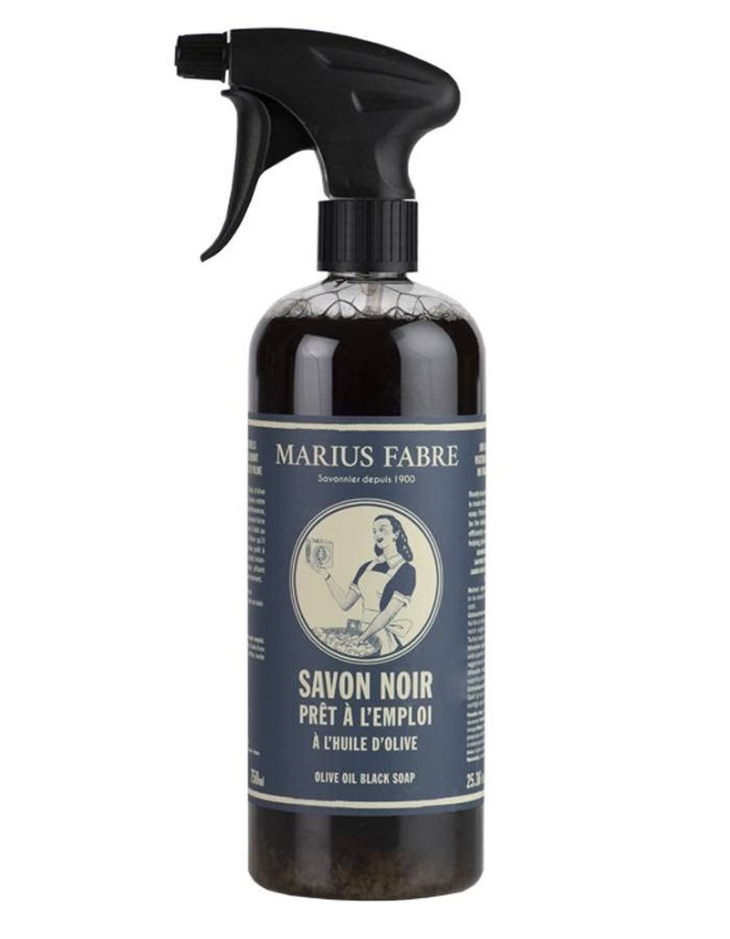 Marius Fabre Olive Oil Black Soap - Ready-to-Use 750ml | Gentle Cleansing for All Skin Types